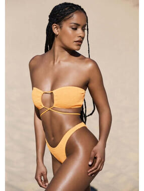 BOND-EYE  Margarita Bandeau Bikini Tangerine